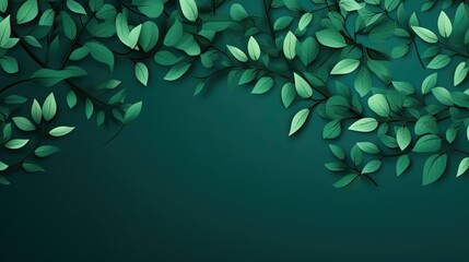 background with leaves ai generated image