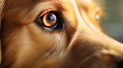 close up of a dog eye