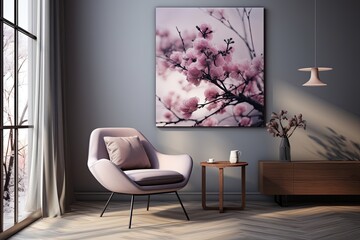 A room full of ornate furniture, vibrant paintings, and delicate flower arrangements creates a warm and inviting atmosphere, full of character and architectural design