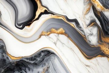 Marble gray, white, black and golden vein texture