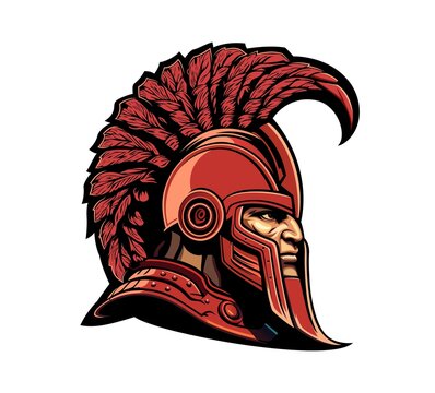 AI generated roman warrior character mascot