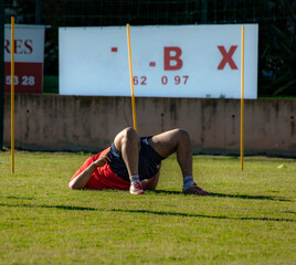 Entrainement de rugby 