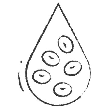 Vector hand drawn RBC illustration