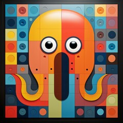 Colorful octopus.