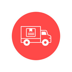 Cargo van Vector Icon

