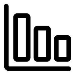 statistic down icon vector illustration asset element