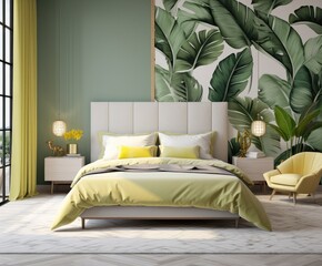 A cozy and inviting bedroom, complete with a comfortable bed, inviting furniture, luxurious linens, and warm décor, invites relaxation and peacefulness