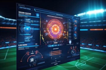 Virtual futuristic computer football simulator