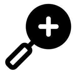 Fototapeta premium zoom in icon vector illustration asset element