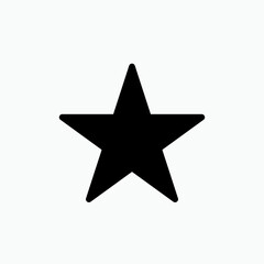 Star Icon - Vector, Sign and Symbol for Design, Presentation, Website or Apps Elements.   