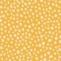 Contemporary polka dot shapes seamless pattern in vector