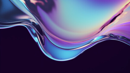 Abstract liquid wave background. AI