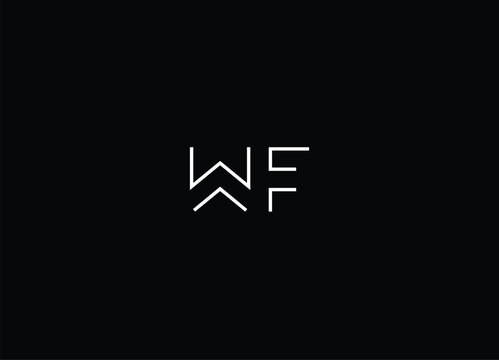 WF letter logo design and company logo