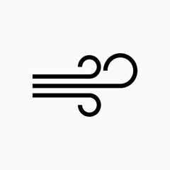 Wind Icon - Vector, Sign and Symbol for Design, Presentation, Website or Apps Elements