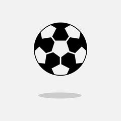 Soccer Ball Icon. Sport Element Symbol for Design, Presentation, Website or Apps Elements – Vector. 