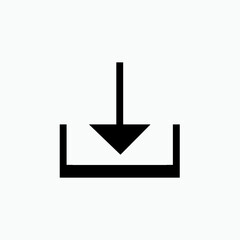 Download Icon. Save Data Symbol.    