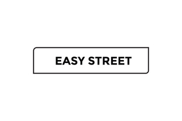 Easy street button web banner templates. Vector Illustration 
