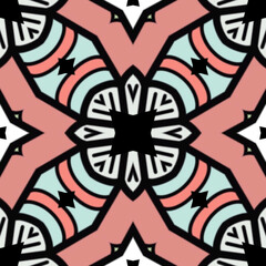 seamless pattern with a tattoo