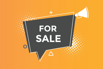 For sale button web banner templates. Vector Illustration 

