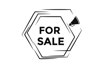 For sale button web banner templates. Vector Illustration 

