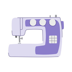 factory sew machine cartoon. tailor clothes, stitch ing, equipment dressmaker factory sew machine sign. isolated symbol vector illustration