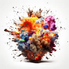 An Explosion of Colorful Powders, Generative AI