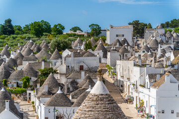 Alberobello Village view in Italy
