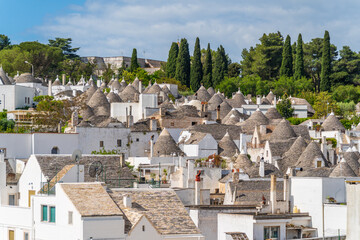 Alberobello Village view in Italy