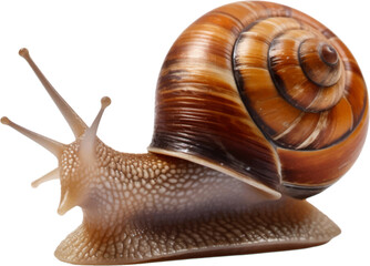 snail on a white background