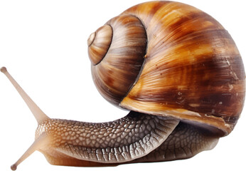 snail on a white background