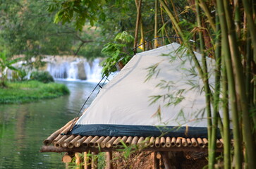 tent in the forest © channarong