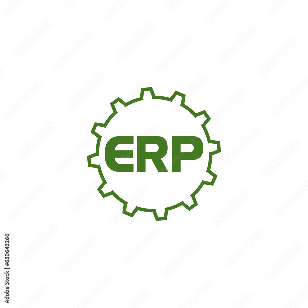 Poster erp icon isolated on transparent background