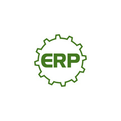 ERP icon isolated on transparent background