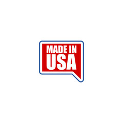 Made in USA speech bubble icon isolated on transparent background