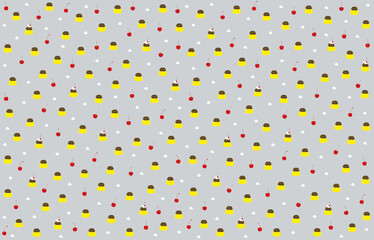 seamless pattern with pudding