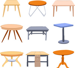 table dining set cartoon. home room, wooden furniture, window contemporary table dining sign. isolated symbol vector illustration