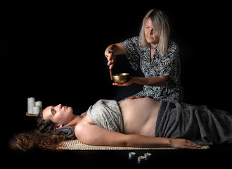 woman and energy healing