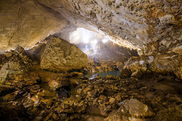 夏の秋芳洞　山口県美祢市　Akiyoshi Cave in summer. Yamaguchi Pref, Mine City.