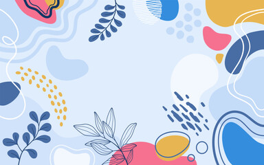 Naklejka premium Design banner frame background .Colorful poster background vector illustration