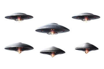 UFOs Isolated Transparent Background Cutout