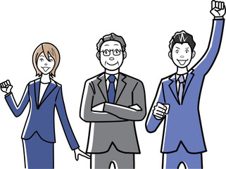 上司と部下のビジネスマン