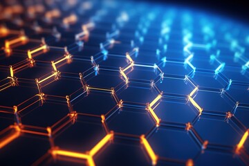 Obraz premium abstract futuristic background with pink blue glowing neon moving high speed wave lines and bokeh lights. Data transfer concept Fantastic wallpaper