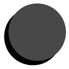 Fototapeta na wymiar black blank circle icon background with shadow
