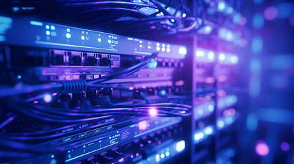 fiber optics background with lots spots