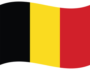 Fototapeta premium Flag of Belgium. Belgium flag wave