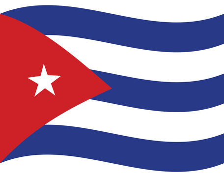 Cuba flag. Flag of Cuba. Cuba flag wave