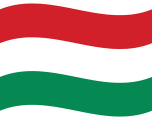 Flag of Hungary. Hungary flag wave