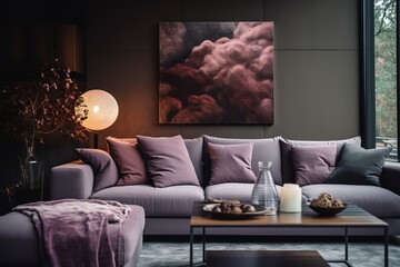 interior of modern living room ,Generative AI