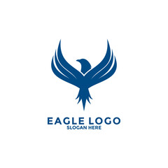 Obraz premium Eagle Bird Logo Vector Template. Eagle Logo Icon, Business Logo Concept