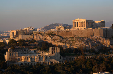 The Parthenon and the Acropolis, Athens, Greece